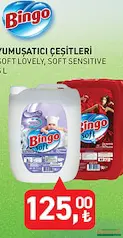 BİNGO YUMUŞATICI ÇEŞİTLERİ 5 L BİNGO YUMUŞATICI ÇEŞİTLERİ 5 L